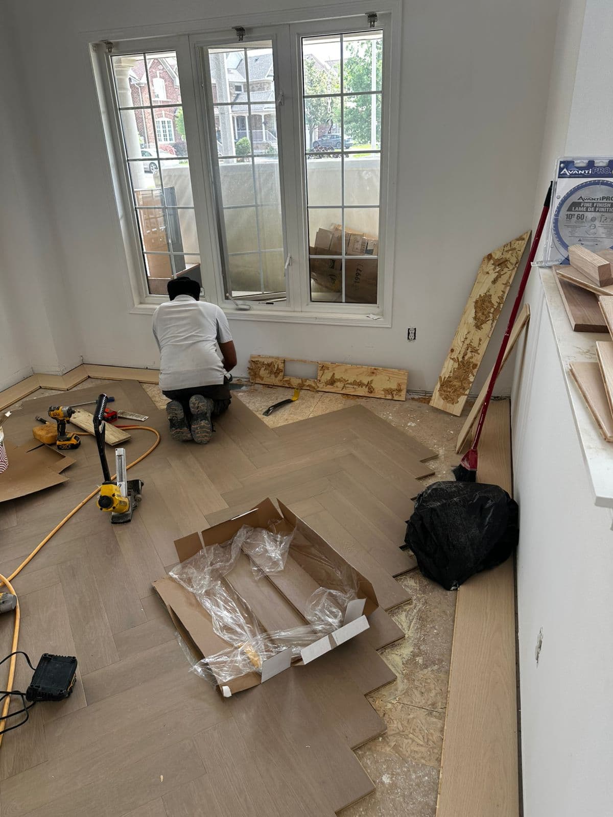 Herringbone LVP Condo Install